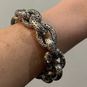 Konstantino Etched Cable Chain Bracelet